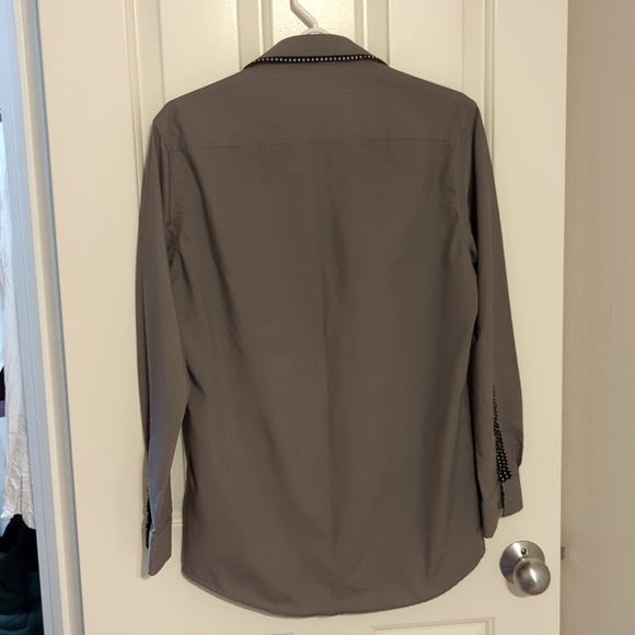 Men's Grey button down dress shirt - Picture 3 of 3